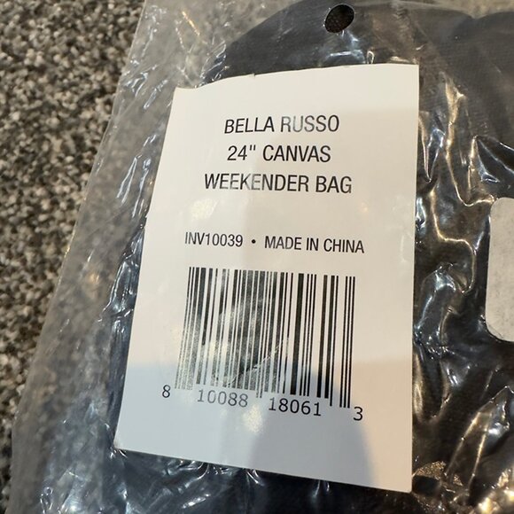 Bella Russo 24" Canvas Weekender Bag - Picture 7 of 7
